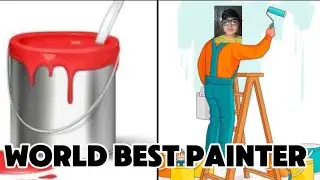World best painter mene paint kiya door pa | AHSAN GOLD VLOGS