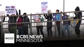 Crowd shows support after small protest sparks confrontation