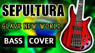 SEPULTURA SLAVE NEW WORLD BASS COVER WITH TABS 2025