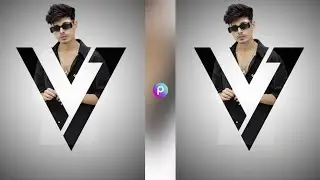 Name Text Photo Editing PicsArt Editing Tutorial | Letter Portrait Effect in PicsArt VM Editor
