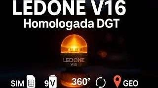 LEDONE Luz de emergencia V16 homologada DGT &mdash; Con datos hasta 2038 🇪🇸
