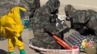 13th Battalion NDRF Conducts District Level Mock Exercise in Kargil on CBRN Scenarios