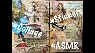 ASMR Sticker Collage: Relaxing Journal Decorating Sounds