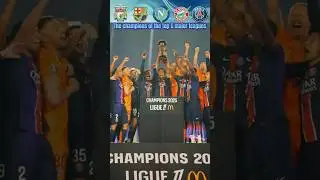 The champions of the top 5 major leagues