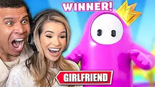 getting my girlfriend her FIRST win in FALL GUYS!