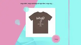 virgo shirt, virgo astrological sign shirt, virgo sign shirt, virgo birthday gift, gift idea, bir...