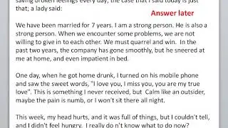 Emotional story: Interpretation of emotional cases: 1