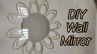 DIY Zero cost Expensive looking wall decor mirror | wall decor mirror with zip ties