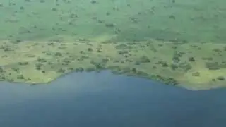 Aerial view of Queen Elizabeth National Park
