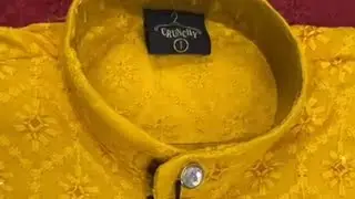 Chanderi silk kurta for men  Age -15+ Size- MXL