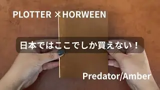 【PLOTTER TOKYO購入品】日米融合の店舗限定プルアップレザーバインダー爆誕！！｜HORWEENコラボPredator（プレデター）・琥珀の開封