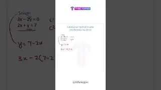 Substitution method of simulataneous equations |  #physicsonline #physics #tribetopper