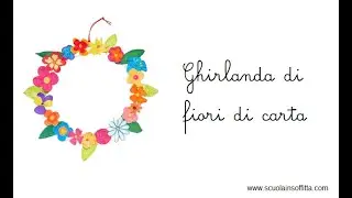 Ghirlanda di fiori di carta