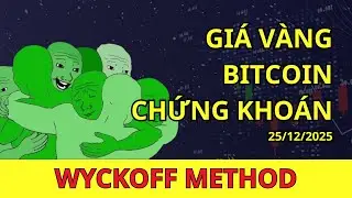 Ph&acirc;n t&iacute;ch gi&aacute; v&agrave;ng v&agrave; bitcoin 25/12/2025 | Wyckoff Method | AKVSA