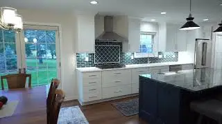 Elegant Blue Transitional Kitchen Remodel in Madison, WI | Sweeney Design Remodel