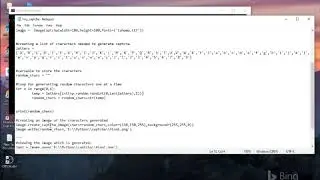 Generate Captcha using python.