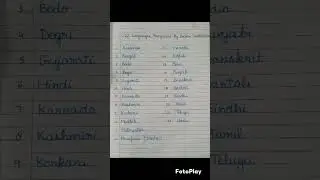 22 languages recognized by Indian constitution #languages #india #indianconstitution #ytshort