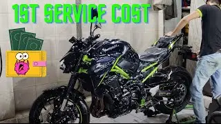 Kawasaki Z900 1st Service Cost || Maintenance Cost of Super Bike || Servicing Cost || Z900 2022 BS6