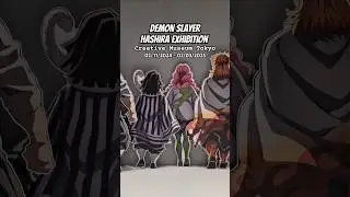 Demon Slayer Hashira Exhibition @ Creative Museum Tokyo 🇯🇵✨🔥 #shorts #japan #demonslayer #anime