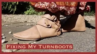 Fixing My Viking Turnboots | Wet-shaping Leather Shoes Vlog (ft. Viking-era Boots)