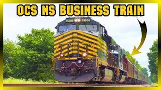 Norfolk Southern OCS Business train filmed in 3 locations!!! Mile long Local train with rear DPU!!!