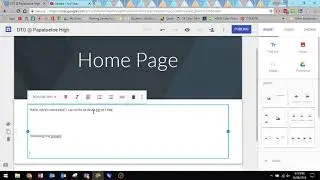 Google Sites - Add and Format Text