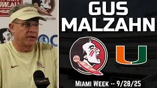 Гас Малзан, FSU Virginia, 28 сентября 2025 г. | FSU Miami | Футбол штата Флорида | Warchant TV