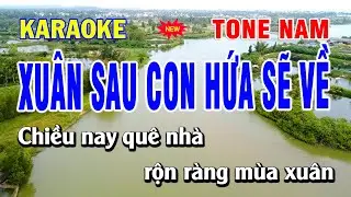 🎤 Xu&acirc;n Con Hứa Sẽ Về Karaoke Tone Nam | Beat Hay 🎶 | Bạch Duy Sơn