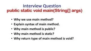 Why public static void mainString args  in Java full Explanation