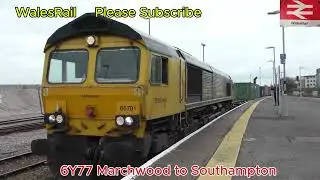 Eastleigh Freight Class 66s Part 2 16th Jamuaryt 2