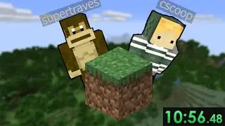 Traves going Goofy Mode while Speedrunning Minecraft
