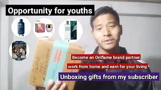 Unboxing gifts from my subscriber - Be an Oriflame partner, work from home and earn - Nagamese 