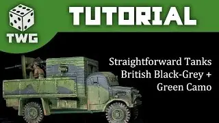 Bolt Action Tutorial: How To Paint WW2 British Black/Grey + Green Camo - Armadillo Mk3
