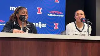Northwestern WBB postgame: Illini Makira Cook and Adalia McKenzie