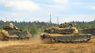 Американские танки Abrams прибыли в Польшу | Солдаты США учат польских танкистов