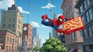 Spider Man Ki Pizza Delivery Aur Cat Rescue! 😂 Marvel Animation Short in Hindi