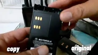 battery motorola GP328/GP388 copy black sticker & original white stiker
