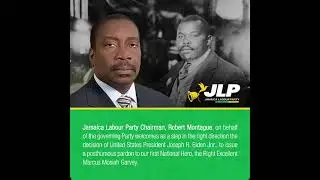 JLP Chairman Robert Montaque response Marcus Garvey pardon by USA