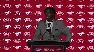 SMU Quarterback Kevin Jennings Takes Questions at ACC Kickoff