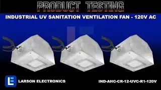 Industrial UV Sanitation Ventilation Fan - 120V AC, 60Hz - UVC Lamp - 161 CFM - Aluminum