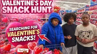 Kids go on a Valentine&rsquo;s Day Snack Hunt at Walmart 💝