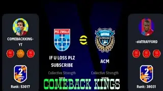 Efootball Rankpush vs pro player #comebackking
