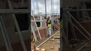 My first attempt getting a 21ft tube over a ledger neck height, not easy to say the least!