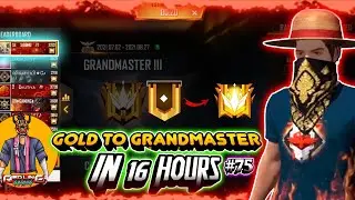 Road To GrandMaster In 16 Hours //Season 22 - RED/SE SIDDHU YT // Garena Free Fire