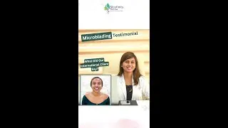 Microblading Treatment testimonial by a patient.