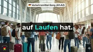 Learn German Transport Vocabulary with Music! 🚗🚂 A1-A2 Song for Beginners