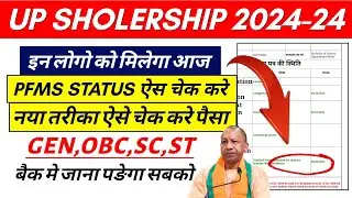 Up scholarship 2025 || Up scholarship status 2024-25 || Up Scholarship kab tak aayega bsc,ba