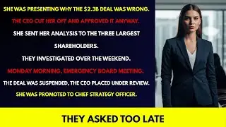 The CEO Cut Me Off Mid-Meeting... By Monday, Shareholders Questioned a $2.3B Decision