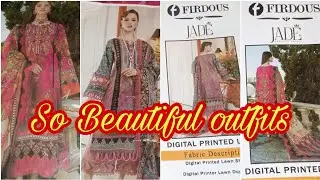 FIRDOUS JADE DIGITAL PRINTED LAWN COLlECTiON 2023//TRENDY FASHION WORLDS i