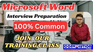 Microsoft Word! Govt & Contractual Job Preparation! Computer Basics!  Convolution Educare ! PKD! AC
